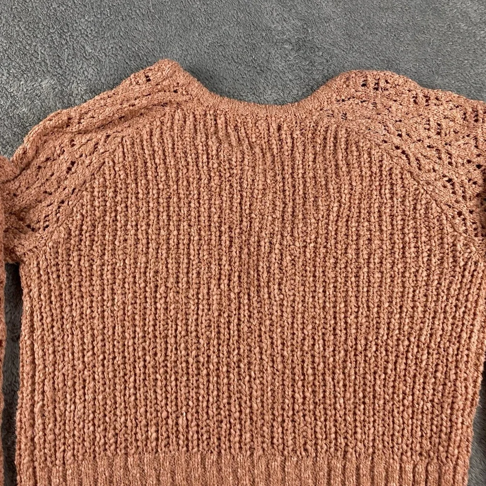 Lauren Conrad‎ Sweater Womens XS Orange Long Sleeve Button Up - Picture 10 of 13